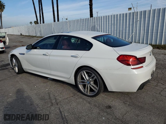 2016 BMW 6 Series 640i with VIN WBA6D0C56GG432743, listed as a Copart auction lot 46431904 with 98,208 mi miles. Bid and sale history available at carsss.com. Image 2.
