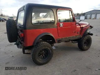 1984 Jeep CJ with VIN 1JCCM87E0ET103859, listed as a Copart auction lot 87461054 with 183,390 mi miles and Salvage Title. Bid and sale history available at carsss.com. Image 3.