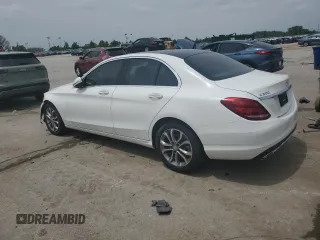 2015 Mercedes-Benz C 300 Luxury with VIN 55SWF4KB2FU093109, listed as a Copart auction lot 56883575 with 117,687 mi miles and Salvage title. Bid and sale history available at DreamBid. Image 2.