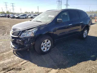 2015 Chevrolet Traverse LS with VIN 1GNKRFKD1FJ168130, listed as a Copart auction lot 74000824 with 0 mi miles and Salvage Title. Bid and sale history available at carsss.com. Image 1.