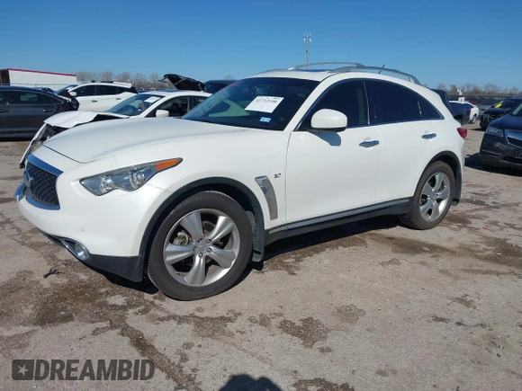 2017 Infiniti QX70 z VIN JN8CS1MU0HM143050, wystawiony jako IAAI lot #41712100 z przebiegiem 123 907 mil mil oraz . Historia ofert i sprzedaży dostępna na DreamBid. Obrazek 18.