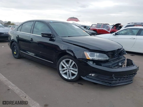 2017 Volkswagen Jetta 1.8T SEL with VIN 3VWL17AJ4HM400210, listed as a IAAI auction lot 41573438 with 70,411 mi miles. Bid and sale history available at carsss.com. Image 1.