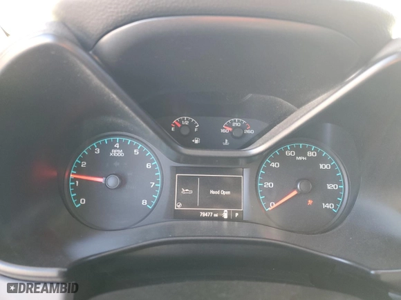 2018 Chevrolet Colorado 2WD Work Truck with VIN 1GCGSBEA2J1256187, listed as a Copart auction lot 79948394 with 79,477 mi miles and Salvage Title. Bid and sale history available at carsss.com. Image 9.