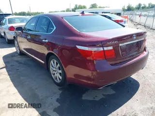 2007 Lexus LS 460 with VIN JTHBL46F975000819, listed as a IAAI auction lot 42547913 with 221,827 mi miles and . Bid and sale history available at DreamBid. Image 3.