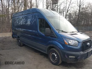 2023 Ford Transit Cargo with VIN 1FTBR3X86PKA19968, listed as a IAAI auction lot 41587524 with 44,987 mi miles and . Bid and sale history available at DreamBid. Image 1.