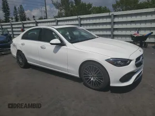 2024 Mercedes-Benz C 300 with VIN W1KAF4HBXRR224584, listed as a Copart auction lot 50509725 with 2,757 mi miles and Salvage Title. Bid and sale history available at DreamBid. Image 4.