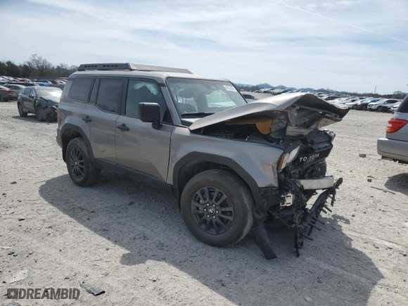 2024 Toyota Land Cruiser with VIN JTEABFAJ1RK018156, listed as a Copart auction lot 49723695 with 2,199 mi miles and Salvage Title. Bid and sale history available at carsss.com. Image 4.