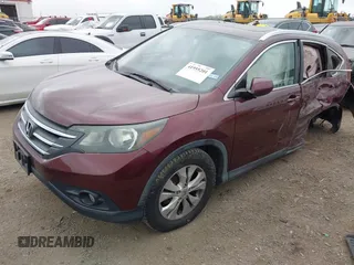 2012 Honda CR-V EX-L with VIN 5J6RM4H76CL051097, listed as a IAAI auction lot 41955201 with 123,846 mi miles. Bid and sale history available at carsss.com. Image 2.