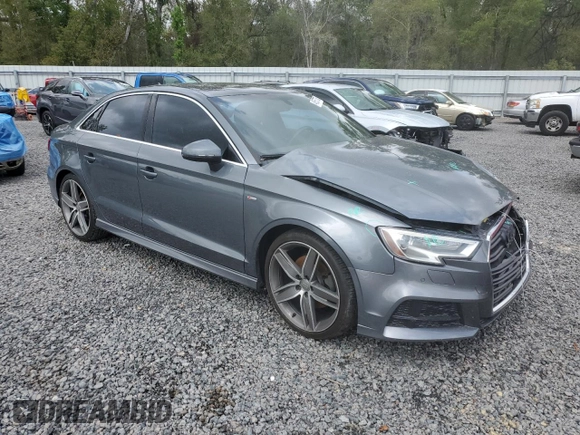 2017 Audi A3 Sedan Premium Plus with VIN WAUGUGFF3H1025145, listed as a Copart auction lot 48557725 with 100,207 mi miles and Salvage Title. Bid and sale history available at carsss.com. Image 4.