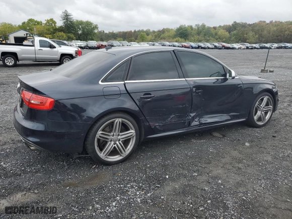 2015 Audi S4 Premium Plus with VIN WAUDGAFL9FA125132, listed as a Copart auction lot 72903834 with 0 mi miles and Salvage Title. Bid and sale history available at carsss.com. Image 3.