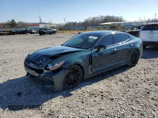 2023 Kia Stinger GT2 with VIN KNAE55LC0P6136420, listed as a Copart auction lot 87606705 with 72,990 mi miles and Salvage Title. Bid and sale history available at carsss.com. Image 1.