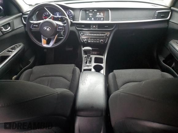 2019 Kia Optima LX with VIN 5XXGT4L37KG324938, listed as a Copart auction lot 52385714 with 110,840 mi miles and Salvage Title. Bid and sale history available at carsss.com. Image 8.