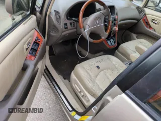 2002 Lexus RX 300 z VIN JTJHF10U220275170, wystawiony jako Copart lot #74442794 z przebiegiem Nie podano mil oraz Szkoda całkowita • Salvage title. Historia ofert i sprzedaży dostępna na DreamBid. Obrazek 8.