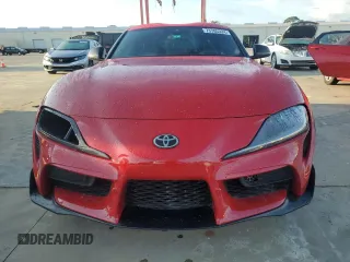 2021 Toyota GR Supra 3.0 with VIN WZ1DB0C02MW043752, listed as a Copart auction lot 73785324 with 53,345 mi miles and Salvage Title. Bid and sale history available at carsss.com. Image 5.