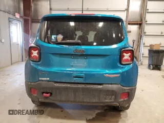 2022 Jeep Renegade Trailhawk with VIN ZACNJDC15NPN80147, listed as a Copart auction lot 87847065 with 52,037 mi miles and Salvage Title. Bid and sale history available at DreamBid. Image 6.