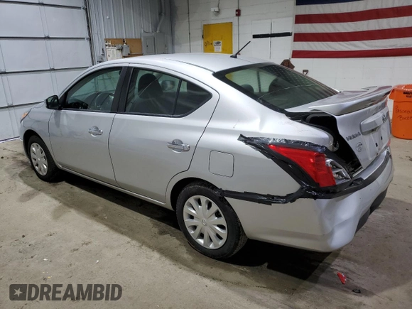 2019 Nissan Versa SV with VIN 3N1CN7AP7KL875992, listed as a Copart auction lot 51019335 with 128,429 mi miles and Salvage title. Bid and sale history available at DreamBid. Image 2.