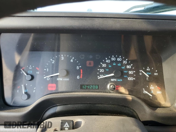 1997 Jeep Wrangler Sport with VIN 1J4FY19S8VP545093, listed as a Copart auction lot 47985865 with 124,208 mi miles and Salvage Title. Bid and sale history available at carsss.com. Image 9.