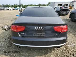 2014 Audi A8 3.0L TDI with VIN WAURMAFD8EN000797, listed as a Copart auction lot 61024275 with 188,223 mi miles and Clean title. Bid and sale history available at DreamBid. Image 6.