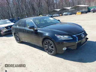 2013 Lexus GS 350 with VIN JTHCE1BL1D5011415, listed as a IAAI auction lot 41858887 with 182,098 mi miles. Bid and sale history available at carsss.com. Image 1.