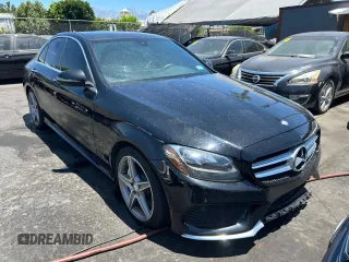 2016 Mercedes-Benz C 300 with VIN 55SWF4JB2GU164487, listed as a Copart auction lot 64317975 with 104,744 mi miles and Clean title. Bid and sale history available at DreamBid. Image 1.