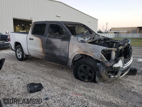 2025 Ram 1500 Big Horn with VIN 1C6SRFFPXSN583907, listed as a Copart auction lot 87313124 with 0 mi miles and Non Repairable. Bid and sale history available at carsss.com. Image 4.