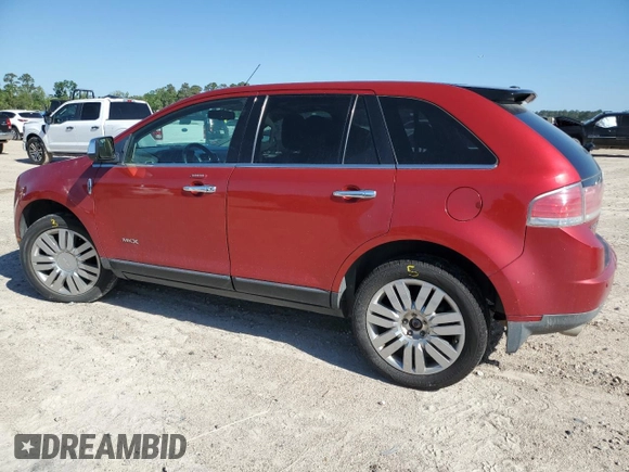 2010 Lincoln MKX with VIN 2LMDJ8JC9ABJ21194, listed as a Copart auction lot 52019495 with 0 mi miles and Salvage Title. Bid and sale history available at carsss.com. Image 2.
