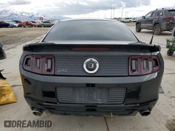 2013 Ford Mustang V6 with VIN 1ZVBP8AM5D5280606, listed as a Copart auction lot 47976695 with Not Provided miles and Salvage Title. Bid and sale history available at carsss.com. Image 6.