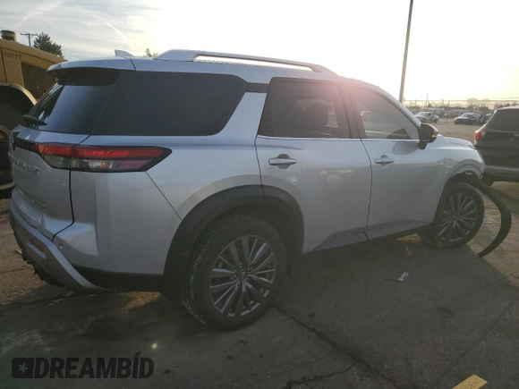 2023 Nissan Pathfinder SL with VIN 5N1DR3CDXPC243701, listed as a Copart auction lot 43455615 with 44,170 mi miles and Salvage title. Bid and sale history available at DreamBid. Image 3.