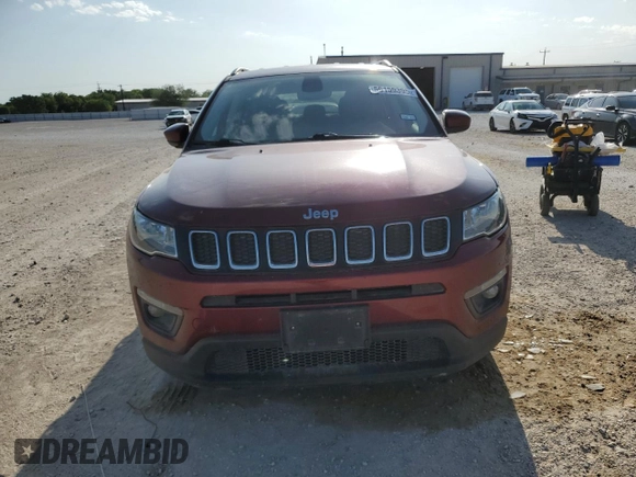 2021 Jeep Compass Latitude with VIN 3C4NJCBB3MT585748, listed as a Copart auction lot 56159395 with 101,258 mi miles and Salvage title. Bid and sale history available at DreamBid. Image 5.