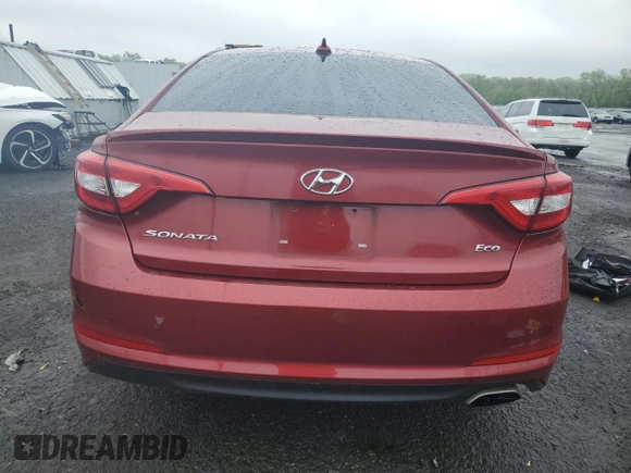 2016 Hyundai Sonata Eco z VIN 5NPE24AA3GH431539, wystawiony jako Copart lot #55585255 z przebiegiem Nie podano mil oraz Szkoda całkowita • Salvage title. Historia ofert i sprzedaży dostępna na DreamBid. Obrazek 6.