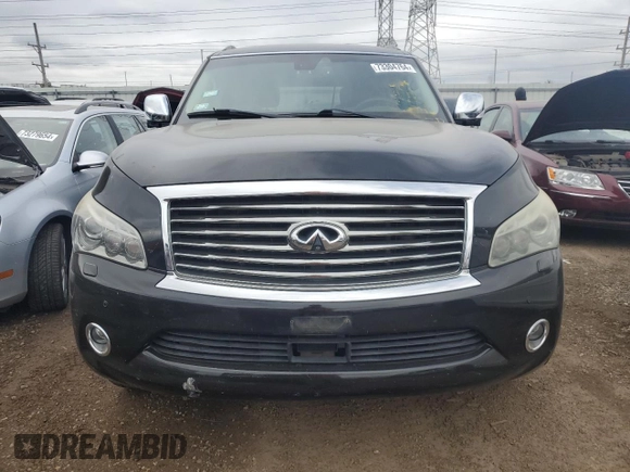 2012 Infiniti QX56 7-passenger with VIN JN8AZ2NE8C9019622, listed as a Copart auction lot 73304764 with 212,344 mi miles and Salvage Title. Bid and sale history available at carsss.com. Image 5.