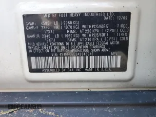 2010 Subaru Outback Premium with VIN 4S4BRCEC2A3348946, listed as a Copart auction lot 75907244 with 133,226 mi miles and Salvage title. Bid and sale history available at DreamBid. Image 14.