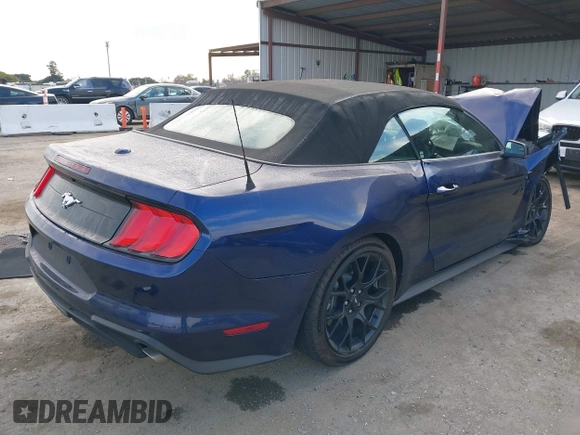 2019 Ford Mustang EcoBoost with VIN 1FATP8UH6K5118864, listed as a IAAI auction lot 41461842 with Not Provided miles. Bid and sale history available at carsss.com. Image 4.