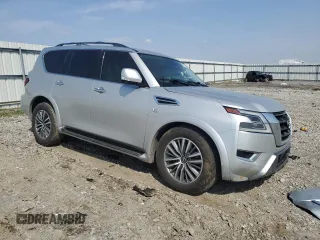 2021 Nissan Armada SL z VIN JN8AY2BC1M9146364, wystawiony jako Copart lot #52925305 z przebiegiem 167 809 mil mil oraz Szkoda całkowita • Salvage title. Historia ofert i sprzedaży dostępna na DreamBid. Obrazek 4.