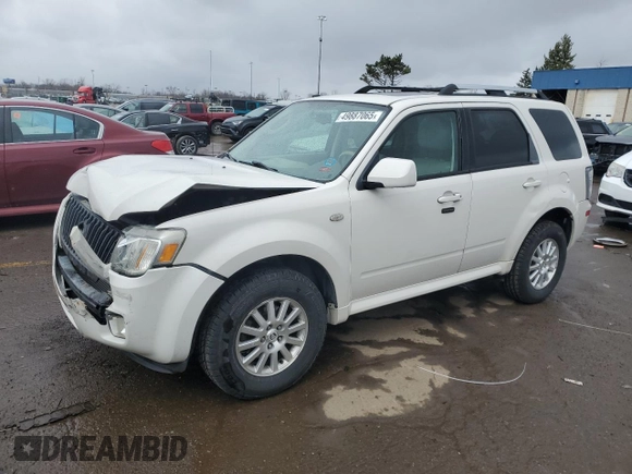 2009 Mercury Mariner Premier z VIN 4M2CU87GX9KJ02081, wystawiony jako Copart lot #49887065 z przebiegiem 135 603 mil mil oraz Czysty tytuł • Clean title. Historia ofert i sprzedaży dostępna na DreamBid. Obrazek 1.
