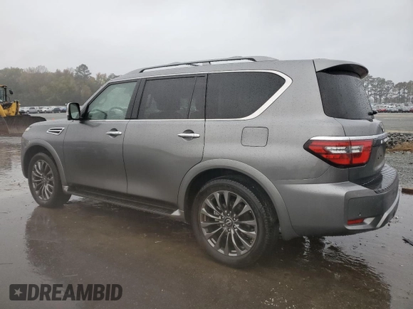 2023 Nissan Armada Platinum with VIN JN8AY2DB9P9835660, listed as a Copart auction lot 81040034 with 11,948 mi miles and Salvage Title. Bid and sale history available at carsss.com. Image 2.