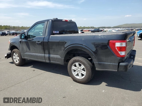 2021 Ford F-150 XL with VIN 1FTMF1CB4MKF09005, listed as a Copart auction lot 53935765 with 52,332 mi miles and Salvage title. Bid and sale history available at DreamBid. Image 2.