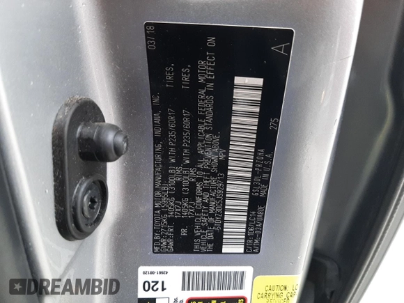 2018 Toyota Sienna XLE Auto Access Seat с VIN 5TDYZ3DC5JS929713, выставлен на аукционе Copart как лот 43368025 с пробегом 125 712 миль миль и На запчасти • Non repairable. История ставок и продаж доступна на DreamBid. Изображение 14.