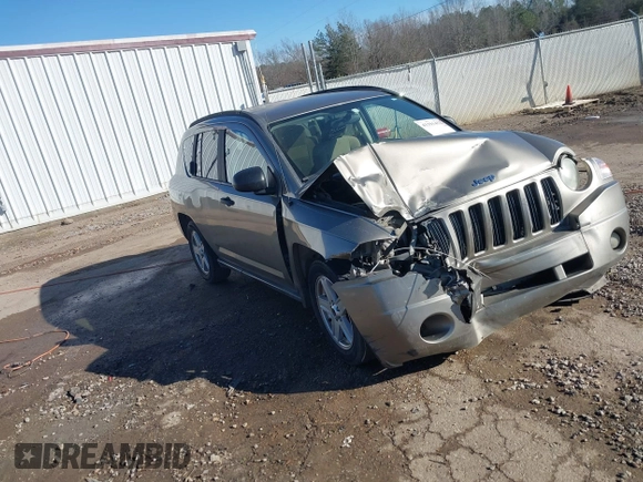 2007 Jeep Compass Sport with VIN 1J8FT47087D363592, listed as a IAAI auction lot 41391452 with 145,833 mi miles. Bid and sale history available at carsss.com. Image 1.