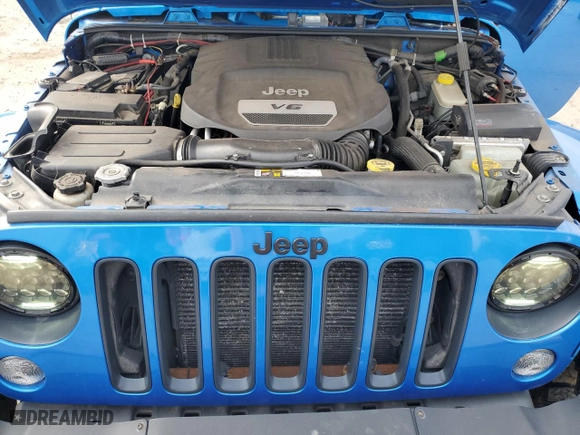 2016 Jeep Wrangler Unlimited Sahara with VIN 1C4BJWEG9GL235505, listed as a Copart auction lot 46506975 with 93,959 mi miles and Salvage Title. Bid and sale history available at carsss.com. Image 11.
