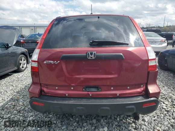 2009 Honda CR-V LX with VIN 5J6RE48329L030895, listed as a Copart auction lot 54307595 with 243,617 mi miles and Salvage Title. Bid and sale history available at carsss.com. Image 6.