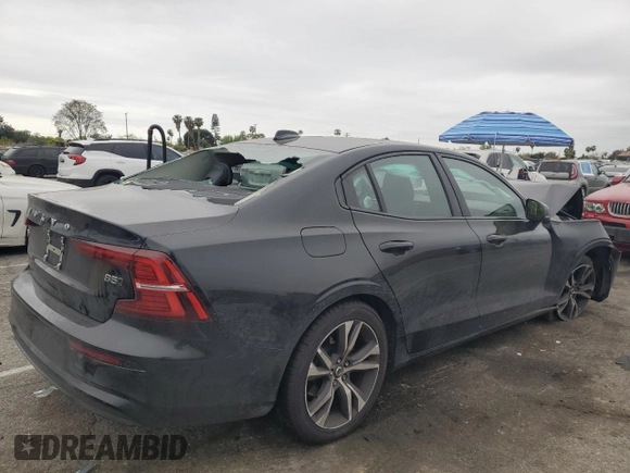 2024 Volvo S60 Plus Dark Theme with VIN 7JRL12TL8RG315565, listed as a Copart auction lot 53347535 with 18,396 mi miles and Salvage title. Bid and sale history available at DreamBid. Image 3.