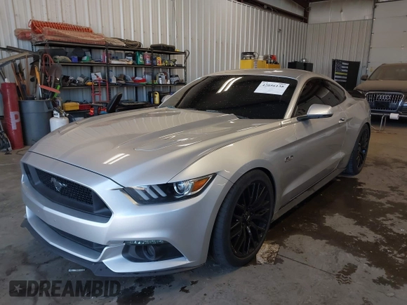 2015 Ford Mustang GT with VIN 1FA6P8CF7F5351817, listed as a IAAI auction lot 42056138 with Not Provided miles and . Bid and sale history available at carsss.com. Image 2.