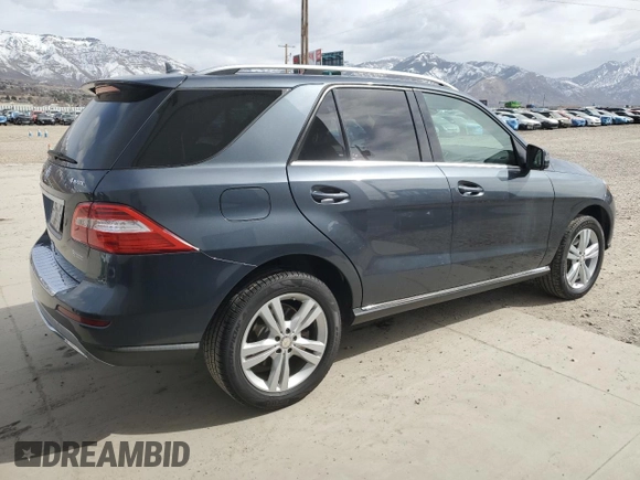 2013 Mercedes-Benz M ML 350 with VIN 4JGDA5HB0DA265675, listed as a Copart auction lot 45661555 with 108,947 mi miles and Salvage Title. Bid and sale history available at carsss.com. Image 3.