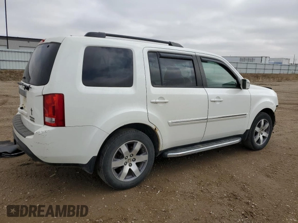 2013 Honda Pilot Touring with VIN 5FNYF4H9XDB035812, listed as a Copart auction lot 51532195 with 84,923 mi miles and Salvage Title. Bid and sale history available at DreamBid. Image 3.