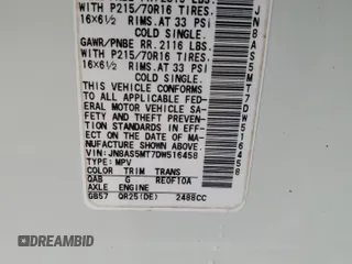 2013 Nissan Rogue S with VIN JN8AS5MT7DW516458, listed as a Copart auction lot 54411145 with 144,783 mi miles and Salvage Title. Bid and sale history available at carsss.com. Image 13.