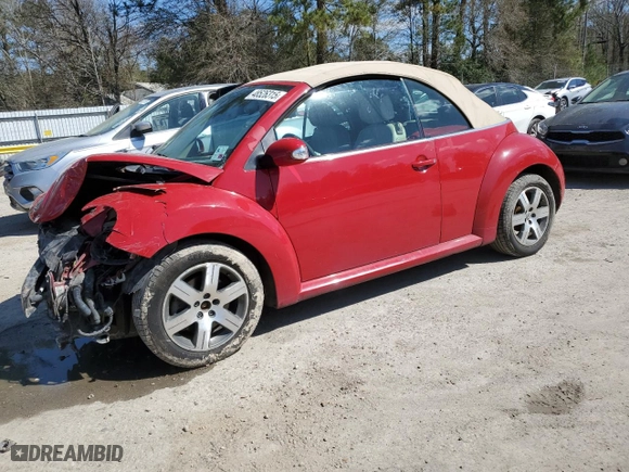 2006 Volkswagen New Beetle Convertible with VIN 3VWRF31Y16M322189, listed as a Copart auction lot 48526315 with 199,796 mi miles and Salvage Title. Bid and sale history available at carsss.com. Image 1.