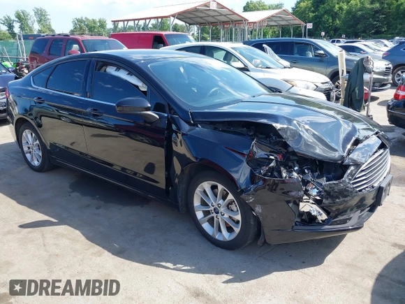 2020 Ford Fusion Hybrid SE with VIN 3FA6P0LU9LR161722, listed as a IAAI auction lot 42187436 with 49,376 mi miles. Bid and sale history available at carsss.com. Image 1.