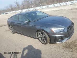 2021 Audi A5 Sportback S line Premium Plus with VIN WAUFACF54MA043734, listed as a Copart auction lot 43883624 with 39,599 mi miles. Bid and sale history available at carsss.com. Image 4.