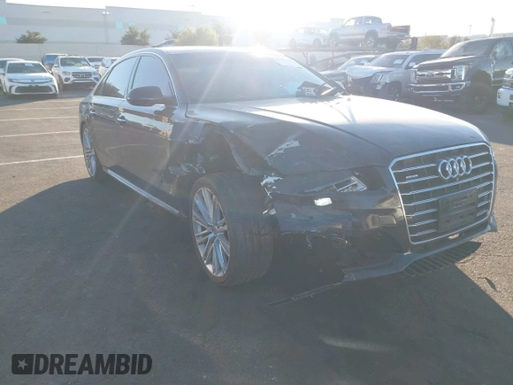2017 Audi A8 L with VIN WAU44AFD5HN009133, listed as a IAAI auction lot 41352816 with 121,413 mi miles. Bid and sale history available at carsss.com. Image 6.